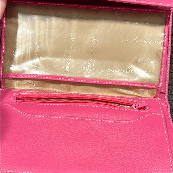 Salvatore Ferragamo Pink Leather Clutch Women’s Long Wallet - Picture 5 of 13